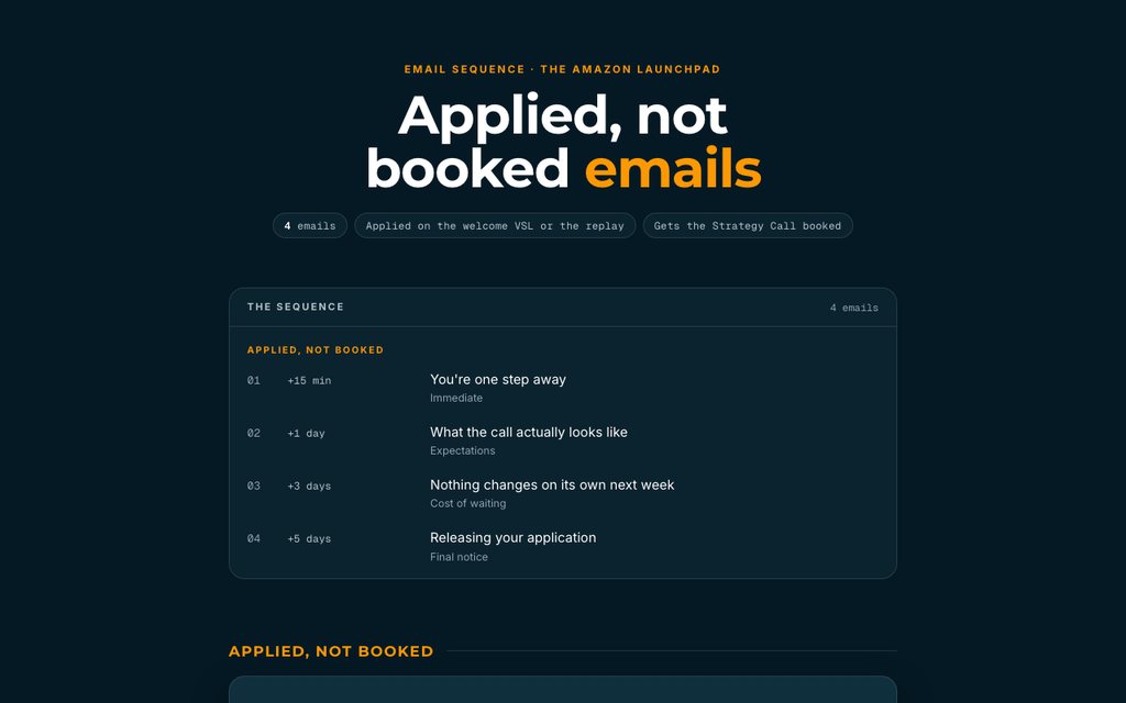 Applied, not booked preview